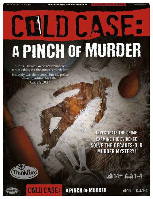 Think Fun Cold Case: A Pinch of Murder – A Murder Mystery Game in A Box for Ages 14 and up