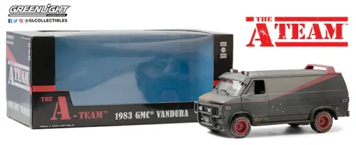 Greenlight 1/24 A-Team 1983 GMC Vandura Van Weathered Version with Bullet Holes