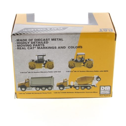1:64 Cat® CB-13 Tandem Vibratory Roller with ROPS, Metal Construction Series - Image 3