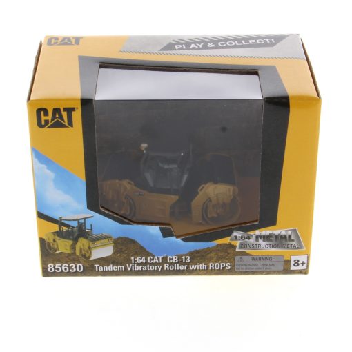 1:64 Cat® CB-13 Tandem Vibratory Roller with ROPS, Metal Construction Series - Image 2