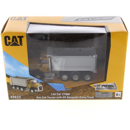 1:64 Cat® CT660 OX Stampede Dump Truck, Metal Construction Series - Image 3
