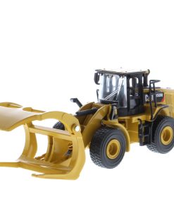 1:64 Cat® 950M Wheel Loader Long Fork & Bucket (2 Logs Included), Metal Construction Series