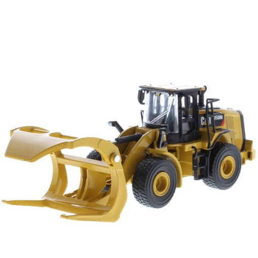 1:64 Cat® 950M Wheel Loader Long Fork & Bucket (2 Logs Included), Metal Construction Series