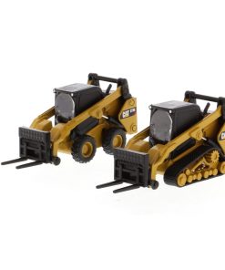 1:64 Cat® 272D2 Skid Steer Loader and Caterpillar 297D2 Compact Track Loader, Metal Construction Series