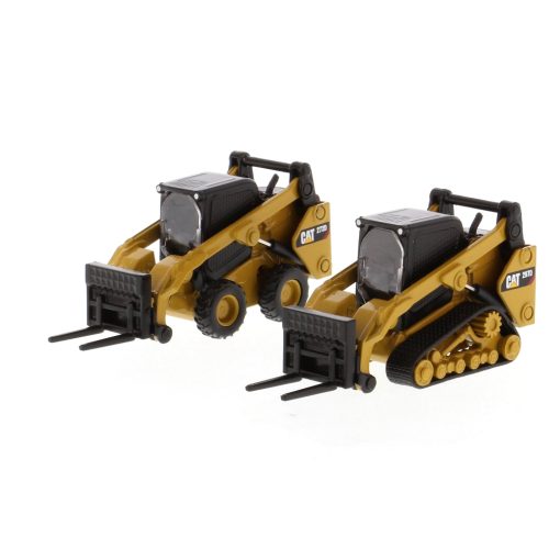 1:64 Cat® 272D2 Skid Steer Loader and Caterpillar 297D2 Compact Track Loader, Metal Construction Series