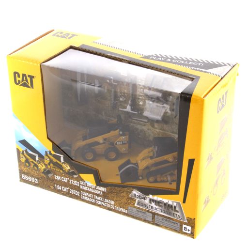 1:64 Cat® 272D2 Skid Steer Loader and Caterpillar 297D2 Compact Track Loader, Metal Construction Series - Image 2
