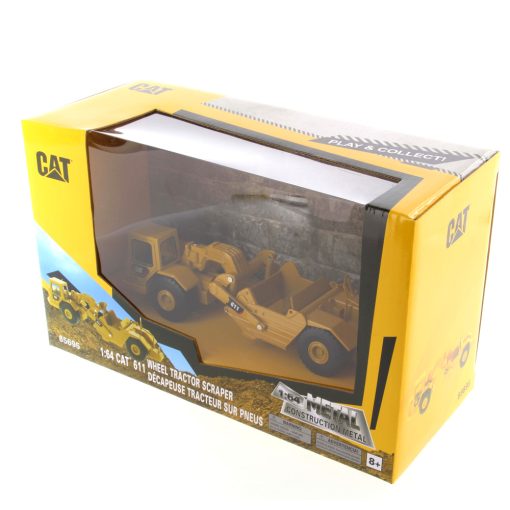 1:64 Cat® Wheel Tractor 611 Scraper, Metal Construction Series - Image 4
