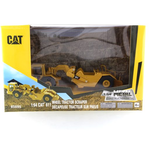 1:64 Cat® Wheel Tractor 611 Scraper, Metal Construction Series - Image 5