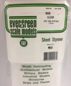 9006 - .010" CLEAR ORIENTED POLYSTYRENE SHEET