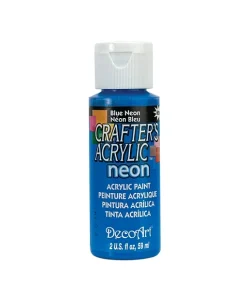 Crafter’s Acrylic All-Purpose Paint 2oz- Blue Neon
