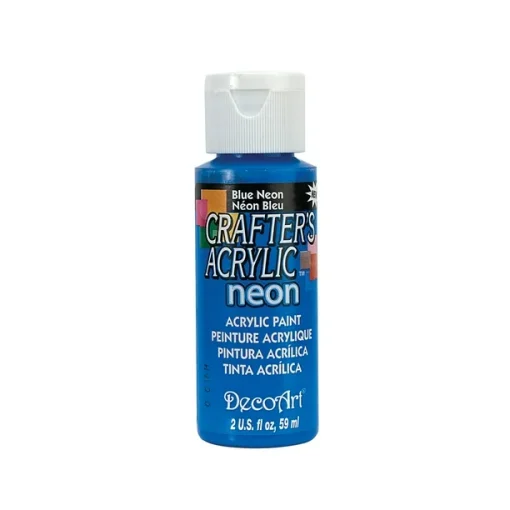 Crafter’s Acrylic All-Purpose Paint 2oz- Blue Neon