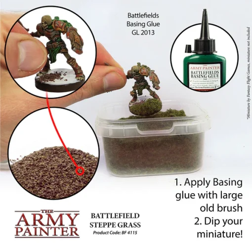 The Army Painter – Battlefield Basing - Steppe Grass - Image 3