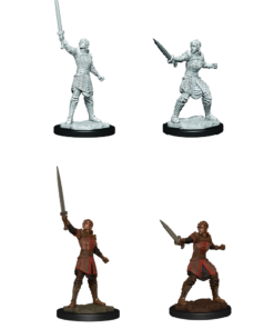 Critical Role Unpainted Minis - Human Empire Fighter Female - Wave 1