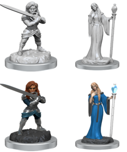 Critical Role Unpainted Minis - Female Wizard / Female Halfling Holy Warrior - Wave 3