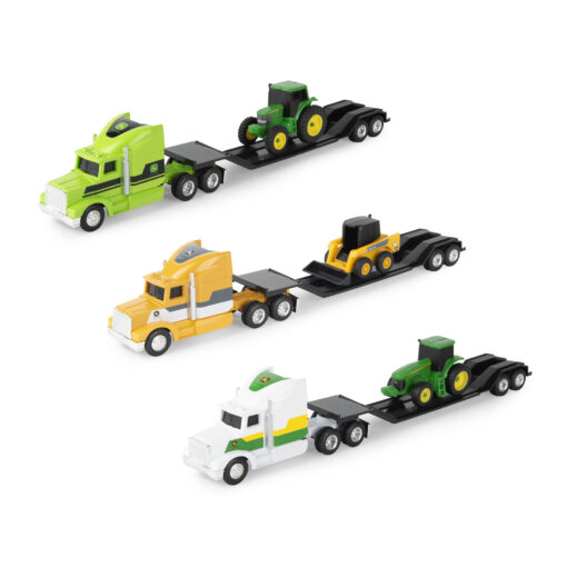 1/64 John Deere Lowboy and Tractor Assortment