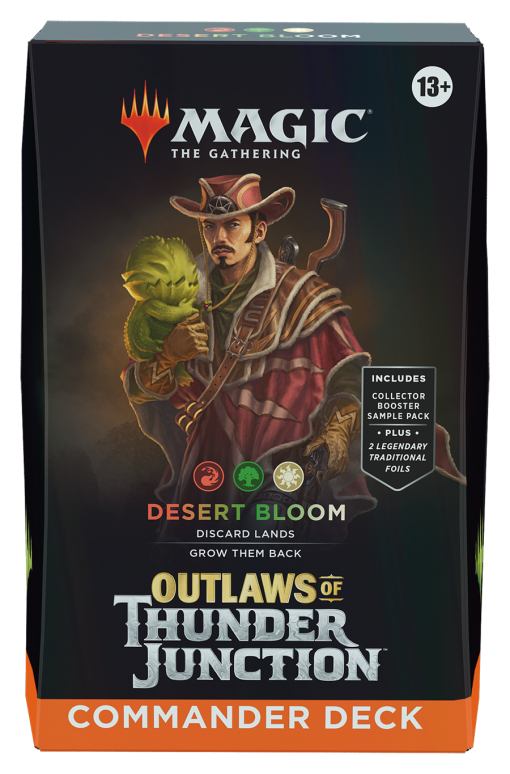 MTG Outlaws of Thunder Junction Commander Deck Desert Bloom