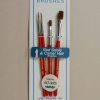 60-4PS Red Sable 4pc Flat/Round Brush