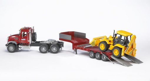 MACK Granite Low loader and JCB 4CX - Image 3