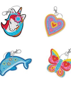 Krafty Kids Kit: Diamond Painting DIY Keychain Kit Assorted