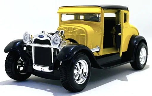 Maisto 1/24 Scale Yellow 1929 Ford Model A - Image 3
