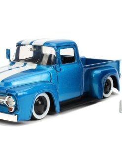 Jada 1/24 "Just Trucks" 1956 Ford F-100 With Extra Wheels - Blue