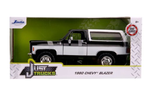 Jada 1/24 "Just Trucks" 1980 Chevy K5 Blazer Stock - Glossy Black - Image 2