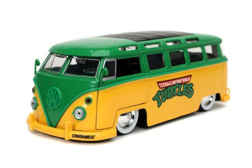 Jada 1/24 "Hollywood Rides" 1962 VW Bus w/Leonardo (TMNT) - Image 2