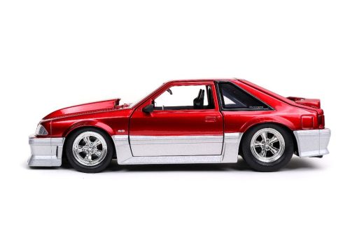 Jada 1/24 "BIGTIME Muscle" 1989 Ford Mustang GT - Candy Red - Image 6