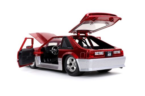 Jada 1/24 "BIGTIME Muscle" 1989 Ford Mustang GT - Candy Red - Image 3