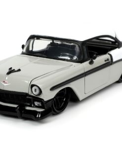 Jada 1/24 "BIGTIME Muscle" 1956 Chevy Bel Air - Grey/White