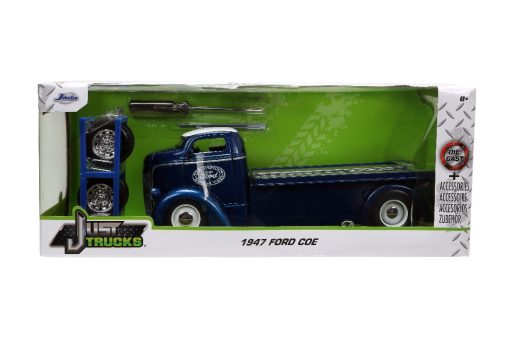 Jada 1/24 "Just Trucks" with Rack -1947 Ford COE Flatbed - Image 2