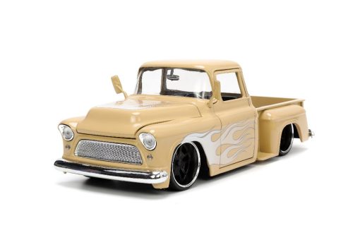 Jada 1/24 "Just Trucks" with Rack 1955 Chevy Stepside - Image 2
