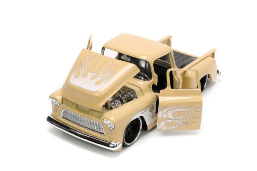 Jada 1/24 "Just Trucks" with Rack 1955 Chevy Stepside - Image 5
