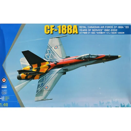 Kinetic Models CF-188A Royal Canadian Airforce 20 Years Service 1982-2002 1/48 Scale
