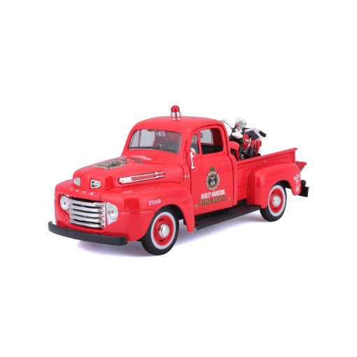 HD 1948 Ford F-1 Pickup Harley Davidson 1936 EL Knucklehead Motorcycle - Image 2