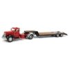 Spec Cast 1/50 Red International KB-8 with Tandem Axle Lowboy Trailer 39510