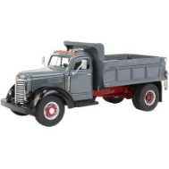 International KB-8 Truck Gray and Black with Dump Body 1/50 Diecast Model by Speccast