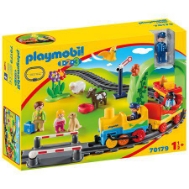 PLAYMOBIL 1.2.3 My First Train Set 70179 (For Kids 18 Months and up)