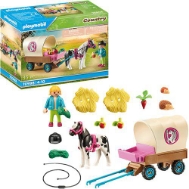 PLAYMOBIL 70998 Riding Lessons Pony Wagon