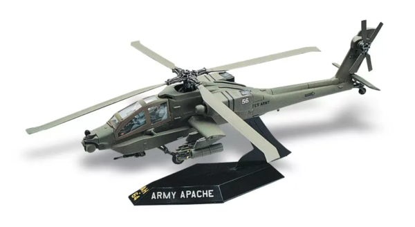 Revell Snaptite Apache Helicopter Plastic Model Kit Brown