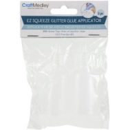 Empty Glitter Glue Applicator Bottle 30ml 2/Pkg
