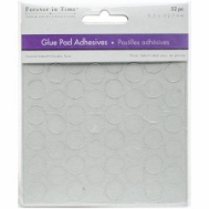 Multicraft Clear Glue Pads-.5" Rounds 52/Pkg