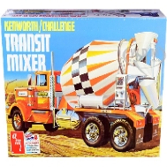 Round 2 Unknown Amt Kenworth/Challenge Transit Cement Mixer 1:25 Scale Model Kit (AMT1215)