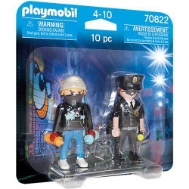 PLAYMOBIL 70822 Duopack Policeman and Street Artist Action Figures
