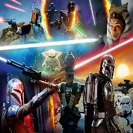 Ravensburger Star Wars The Mandalorian: Crossfire 300 Piece XXL Jigsaw Puzzle for Kids - 13279