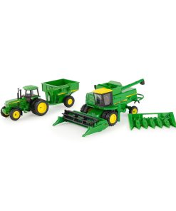 John Deere 1:64 Scale Harvesting Set - Farm Toy Set