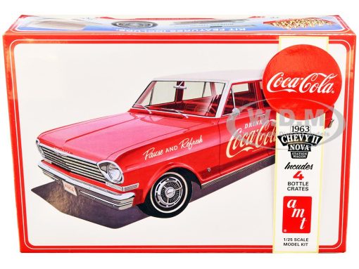 AMT 1353 1963 Chevy II Nova Wagon W/Crates Coke 1/25