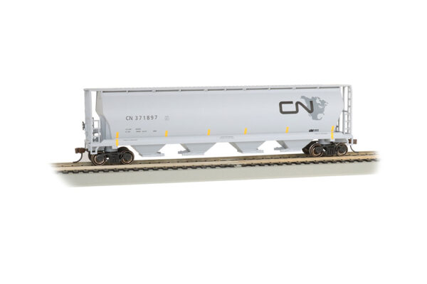 Cylindrical 4-Bay Grain Hopper Canadian National/CN #371897