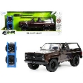 Jada 33017 1980 Chevrolet Blazer Dark Brown Metallic with Black Top with Extra Wheels Just Trucks Series 1-24 Scale Diecast Model Car