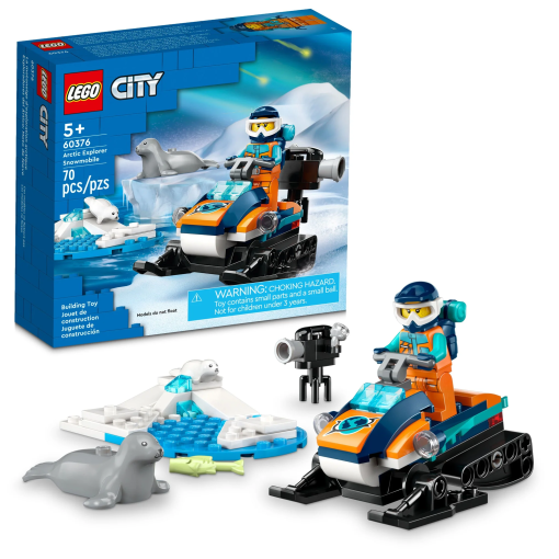 LEGO® City Arctic Explorer Snowmobile 60376 Building Toy Set (70 Pieces)